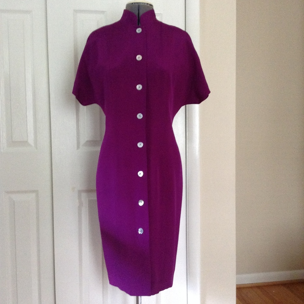 Shomi by Miller Shor Asian Influence Silk Dress